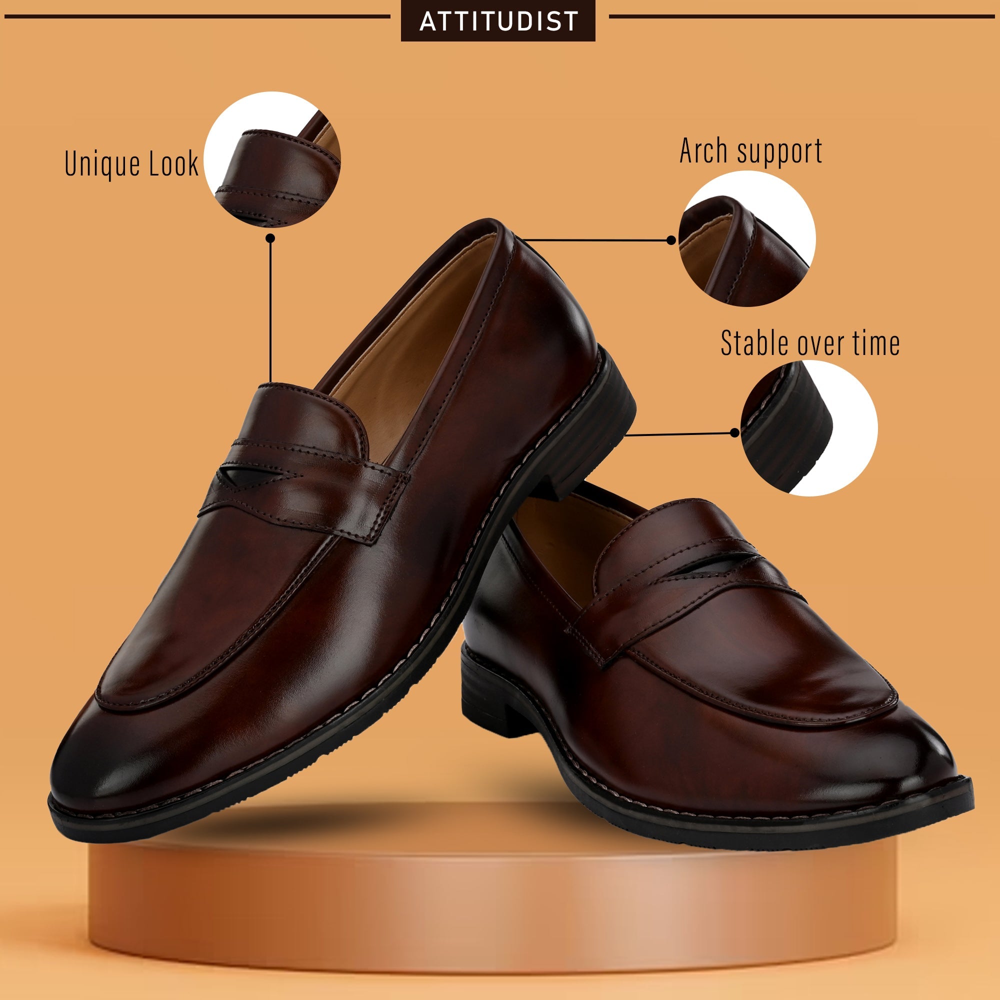 Black Loafer Shoes For Men, Made In Real Leather | Horex®